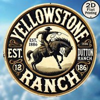 1 Yellowstone Park Dutton Ranch Vintage Metal Sign - Suitable for Cafes, Clubs, Dorms - Perfect Gift, Western Home Decor
