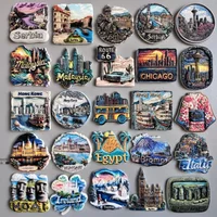 Fridge Magnets Serbia Malaysia Chicago Seattle Hong Kong Hungary Indonesia UK Chile Egypt Japan Italy Ireland Fridge Stickers