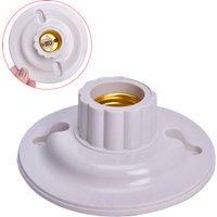 【AD】1pcs High Quality E27 LED Light Bulb Holder Round Socket E27 Base Hanging Lamp Socket Screw Base Light Bulb