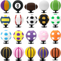1PCS Colorful 3D Ball Shoe Charms Accessories Basketball Football Tennis Golf Shoe Decorations for Women Men Clogs Buckle Gifts