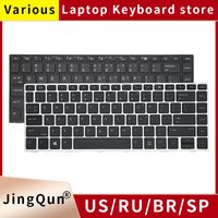 Original US Russian Laptop Keyboard For HP EliteBook 745G5 840G5 840G6 846G5 846G6 L14378-001 L11307-001 With backlight