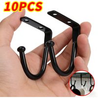 Screw Mounted Ceiling Hooks Heavy Duty Metal Hangers Kitchen Closet Wall Mount Hangers for Hanging Coats Towels Bags Caps Hook
