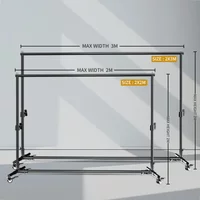 2026 New Year Background Stand SH Wheels And 4pcs Fish Clips 2X2M / 2X3M Photography Backdrop Frame Support For Photo Studio