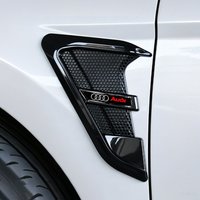 New Carbon Fiber Texture Car Fender Decorative Stickers Car Side Vent Fender Trim Modified Decal For Audi Sline A3 A4 A5 A7 RS