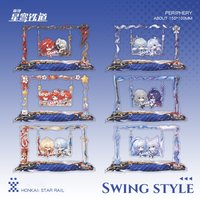 New Honkai: Star Rail Character Stand Swing Style Phainon Mydeimos Cartoon Anime Acrylic Tabletop Desk Ornament Game Cute Gift