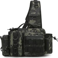 Männer Angelgerät Tasche Einzelnen Schulter Umhängetasche Taktische Taschen Taille Pack Fisch Lockt Getriebe Utility Lagerung Angeln Box Brust Tasche