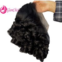 13x4 Lace Frontal Natural Color Curly Human Hair Wig Brazilian Virgin Remy Pre Plucked Hairline for Black Women Daily Party Wear