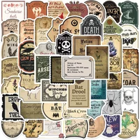 50PCS Cartoon Magic Potion Bottle Labels Graffiti Stickers For Luggage Phone Case Laptop Notebook Decals