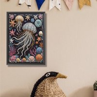 Owl Jellyfish Special Shaped 5D DIY Partial Drill Diamonds Dots Gem Art Kits for Adults Home Decor Crystal Diamond Art 30x40cm