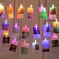 LED-Lichterkette, Foto-Clip, USB, für den Außenbereich, batteriebetrieben, Girlande, Weihnachtsdekoration, Urlaub, Party, Hochzeit, Weihnachten, Lichterkette