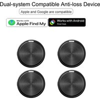 4PCS Anti-lose GPS Tag for Apple or Android Airtag Work with Find My App or Google Find Hub Bluetooth Tracker for Luggage Finder