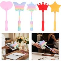 Creative 3D Printed Magic Wand Tap To Pay Star/Heart/Crown/Snowflake/Butterfly Contactless Fun Payment Card Holder Novelty Gifts