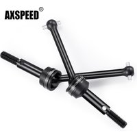 AXSPEED 2Pcs Steel Front Rear CVD Shaft for Tamiya TT02 1/10 RC Drift Car Upgrade Parts