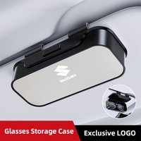 Car Visor Sunglasses Car Glasses Clip Case Storage Box For Suzuki Kizashi Swift Kaiser Swace Jimny Ignis Alto SX4 Splash Vitara