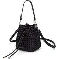 New windmill knot handbag - Handmade woven shoulder bag - Bucket bag - Unisex and versatile crossbody bag
