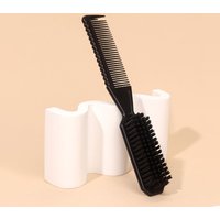 Hairdressing styling brush, wave shaped design, anti slip handle, suitable for both dry and wet use, special for real hair wigs