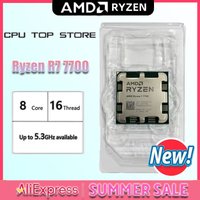 NEW AMD R7 7700 L3=32M 3.8GHz 8-Core 16-Thread Processor 65W Ryzen 7 7700 5NM DDR5 Socket AM5 but Without Fan
