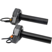 AliExpress ProfesRacing Throttle Grip For Happyrun Freego Heybike Electric Dirt Bike Ebike Full Twist Throttle 22mm carbon fiber pattern Style