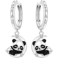 Orstarry 925 Sterling Silver Sleeping Panda Animal Drop Earrings Women Earrings Charm Fashion Versatile Party Jewelry Gifts