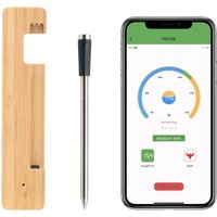 Wireless Meat Thermometer Digital,Long Range Bluetooth 5.2 with App Control,IP68 Waterproof,Magnetic Smart Food Thermometers