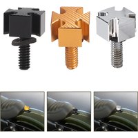 Motorcycle Black/Silver/Gold 1/4" Seat Cross Mount Screw Bolt 6mm For Harley Touring Road King Street Glide Softail Dyna