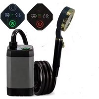 6000mAh Rechargeable Portable Camping Shower Digital Power Temperature Display Outdoor Shower Pump