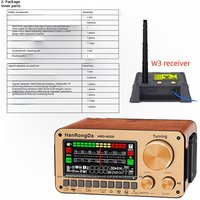 HRD-802S Multifunctional VA High-definition Display Screen Intelligent Wooden Radio Card Insertion Bluetooth Clock Alarm Sound