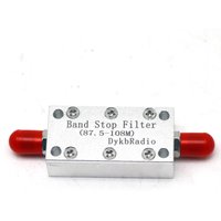 87.5-108MHz FM Bandstop Filter - Passive Notch Filter For Ham Radio & Shortwave RTL-SDR, Anti FM Interference CNC Aluminum Shell