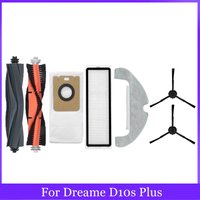 For Dreame D10s Plus Robot Vacuum Cleaner Hepa Filter Mop Cloth Rags Replacement Dust Bags Silicone Brush Accessories