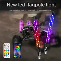NEHANLYN 11.81 Inch Long 1FT COB LED Whip Lights Turn Signal Brake Reverse for Polaris RZR Can-Am Maverick X3 UTV ATV Offroad
