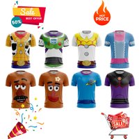 2026 Latest Toy Movie Series Children's Role Playing 3D Printed T-shirt Breathable Quick Drying T-shirt Family Child Clothing image 4