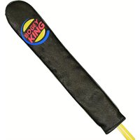 Embroidered Funny Bogey King PU Leather Golf Alignment Stick Cover Golf Headcover for Alignment Stick Hold at Least Sticks Golf