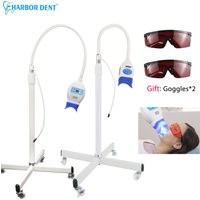 Dental Portable Mobile Stand Teeth Whitening Light Lamp Powerful 8/10 LED Professional Lamps Bleaching Accelerator Machine