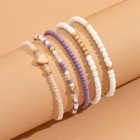 Vintage Star Crystal Rice Bead Bracelet Set for Women Delicate Beaded Stackable Design Bracelet Party Jewelry Accessory