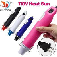 110V DIY Using Heat Gun Electric Power Tool Hot Air 300W Temperature Gun with Supporting Seat Shrink US Plug