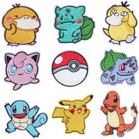 Anime Game Cute Duck Patch for Clothing Cartoon Animals Badges Iron On Patches Sewing Fabric Patch Stripes Diy Patch Sticker