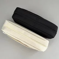 2 Layer Large Capacity Blank Pencil Bag DIY Pen Case Stationery Holder Storage Box Zipper Pencil Pouch Student School Supplies