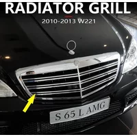 for 2010-2013 W221 Mercedes Benz S600 S65 AMG Front Bumper Middle Hood Radiator Grill 2218800683