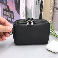 Men Double-layer Rfid Wallet Trend Youth X-pac Card Holder YKK Zipper Coin Purse Large-Capacity EDC Organizer Pouch Mini Handbag