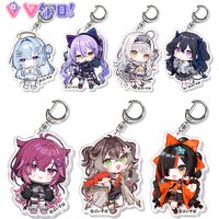 VTuber VSPO Tachibana Hinano Kurumi Noah Komori Met Ichinose Uruha Kaga Sumire Aizawa Ema Yakumo Beni Chibi Acrylic keychain Toy