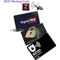 5Pc RFID Blocker RFID Blocking Cards Contactless NFC Debit Credit Card Passport Protector Smart Anti-theft Design Perfectly Fits