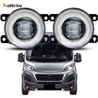 External LED Fog Lights For Citroen Jumper / Relay / Fiat Ducato / Peugeot Boxer 2014-2025 DRL Angel Eyes Aperture Accessories