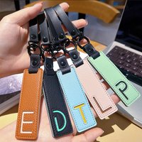 Handmade PU Leather Rope Keychain Metal Key Chains Men Women Key Holder Key Cover Auto Keyring Bag Luggage Pendant Accessories
