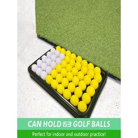 Large Golf Ball Holder Golf Driving Range Practice Balls Box Set Training Accessories with Storage Container for Golfers