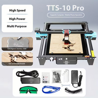 Zwei Bäume TTS 10 Pro Lasergravierer mit WLAN-Offline-Steuerung, 10 W Lasergravurmaschine für Glas, Metall, Lederschnitzerei