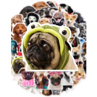 50Pcs Cartoon Dog Stickers Animal Life PVC Stickers for Kids Aesthetic Scrapbooking Decorations School Supplies & Stationery