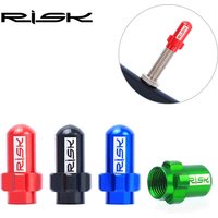 2pcs/bag RISK Bike Valve Caps Dust Cover For Bicycle Presta Schrader Valve Anodized Aluminum Alloy