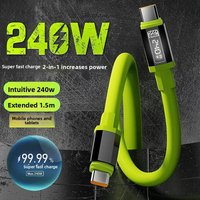 240W Intelligent Fast Charging Cable High-Power Type-C Charger Cord for Mobile Phones High-Power Charger Cord for All Devices