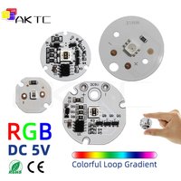 5V Mini Round LED Colorful Cyclic Gradient Light Board No need Driver/Controller Low Voltage 5054 2835 RGB Circular Light Panel