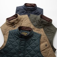 Retro Japanese Brand Corduroy Vest Men's Heavy Stitching Cotton Stand Collar Jacket Youthful Style Autumn Wear